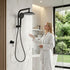 9'' Rain Shower Head Set Handheld Round High Pressure Mixer Tap Chrome