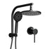 9'' Rain Shower Head Set Handheld Round High Pressure Mixer Tap Chrome