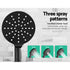 9" Matte Black Rain Shower Head Set with Handheld + Tap Mixer