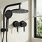 9'' Rain Shower Head Set Handheld Round High Pressure Twins Tap Chrome