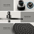 9'' Rain Shower Head Set Handheld Round High Pressure Twins Tap Chrome