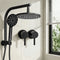 9'' Rain Shower Head Set Handheld Round High Pressure Twins Tap Chrome