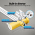 9'' Rain Shower Head Set Handheld Round High Pressure Mixer Tap Chrome