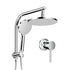 9'' Rain Shower Head Set Handheld Round High Pressure Mixer Tap Chrome