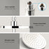 9'' Rain Shower Head Set Handheld Round High Pressure Mixer Tap Chrome