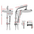 9'' Rain Shower Head Set Handheld Round High Pressure Twins Tap Chrome