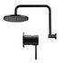 9'' Rain Overhead Swivel Shower Head with Wall Bathroom Mixer