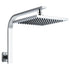 8 Inch Rainfall Shower Head Brass Chrome Bathroom Overhead 9L/Min