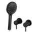 4.5" Handheld Shower Head Round with Wall Twin Swivel Bathroom Tap