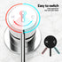 4.5" Handheld Shower Head Round with Wall Bathroom Mixer Silver