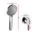 4.5" Handheld Shower Head Round with Wall Twin Swivel Bathroom Tap Silver