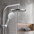 Cefito High-Pressure Shower Heads with Anti-burst 1.5m Hose & 304 S.S Rail, Ideal for Bathroom Upgrades and Pet Washing, 10 Inch Rain & 3-Function Combo