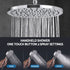 Cefito High-Pressure Shower Heads with Anti-burst 1.5m Hose & 304 S.S Rail, Ideal for Bathroom Upgrades and Pet Washing, 10 Inch Rain & 3-Function Combo