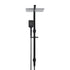 10'' Rain Shower Head Set Handheld Square High Pressure Black
