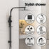 10'' Rain Shower Head Set Handheld Square High Pressure Black