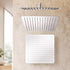 12" Extra Large Rain Shower Head, Air-in Tech for Low Water Pressure, Anti-Clog Silicone Jets for Hard Water Scale, 360° Swivel, DIY Renters Install, 304 Stainless Steel