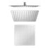12" Extra Large Rain Shower Head, Air-in Tech for Low Water Pressure, Anti-Clog Silicone Jets for Hard Water Scale, 360° Swivel, DIY Renters Install, 304 Stainless Steel