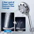 Cefito High Pressure 9 Settings Shower Heads, One-Hand Control & Anti-Clog TPR Nozzles for Apartments, Large 4.7in Face Removes Chlorine