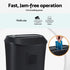 10-Sheet Cross-Cut Paper Shredder, 21L Bin, Home and Office Use, Black