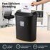 25L P4 Cross-Cut Paper Shredder, 14-Sheet Capacity, Black Finish