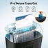 25L P4 Cross-Cut Paper Shredder, 14-Sheet Capacity, Black Finish