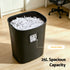 25L P4 Cross-Cut Paper Shredder, 14-Sheet Capacity, Black Finish