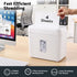 8L Small Tabletop Paper Shredder 4 Sheet P4 Cross Cut Home Office