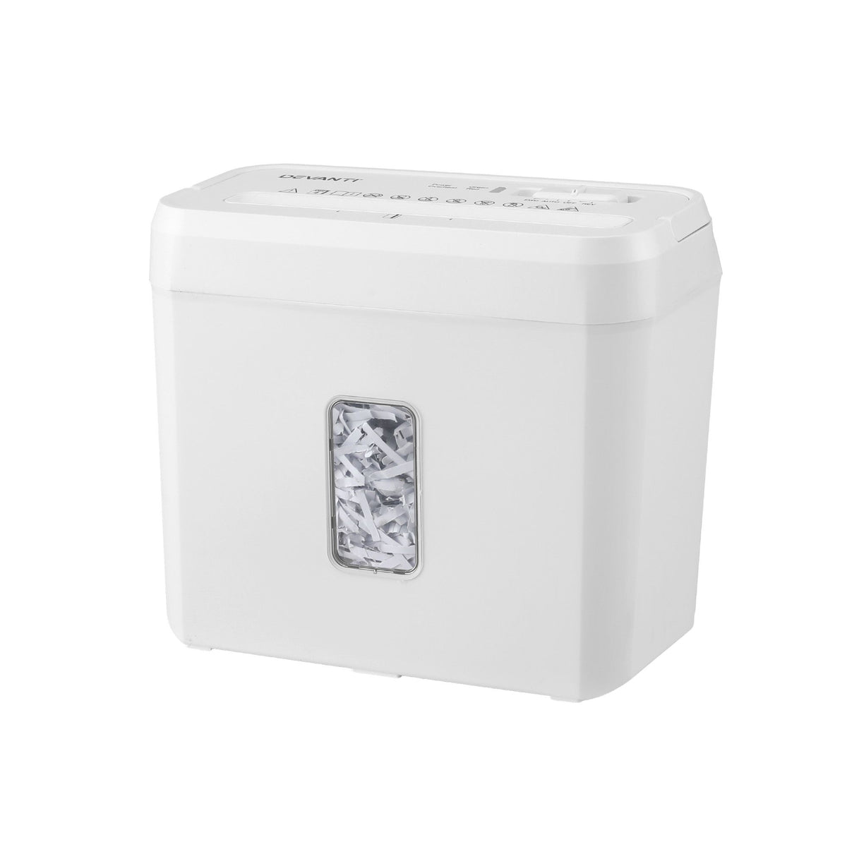 8L Small Tabletop Paper Shredder 4 Sheet P4 Cross Cut Home Office