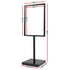 A1 Frame Pedestal Sign Holder Poster Stand Display Board Double Sided 60x90cm