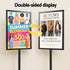 A1 Frame Pedestal Sign Holder Poster Stand Display Board Double Sided 60x90cm