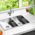 Kitchen Sink 111X45CM Stainless Steel Basin Double Bowl Silver