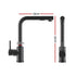 Stainless Steel Sink 30x45CM With Pull Out Mixer Tap Kitchen Basin Single Bowl Black