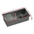 Stainless Steel Sink 81x45CM With Pull Out Mixer Tap Kitchen Basin Single Bowl Black