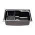 Cefito Kitchen Sink 61X43CM Stainless Steel Basin Single Bowl Black Drain Basket