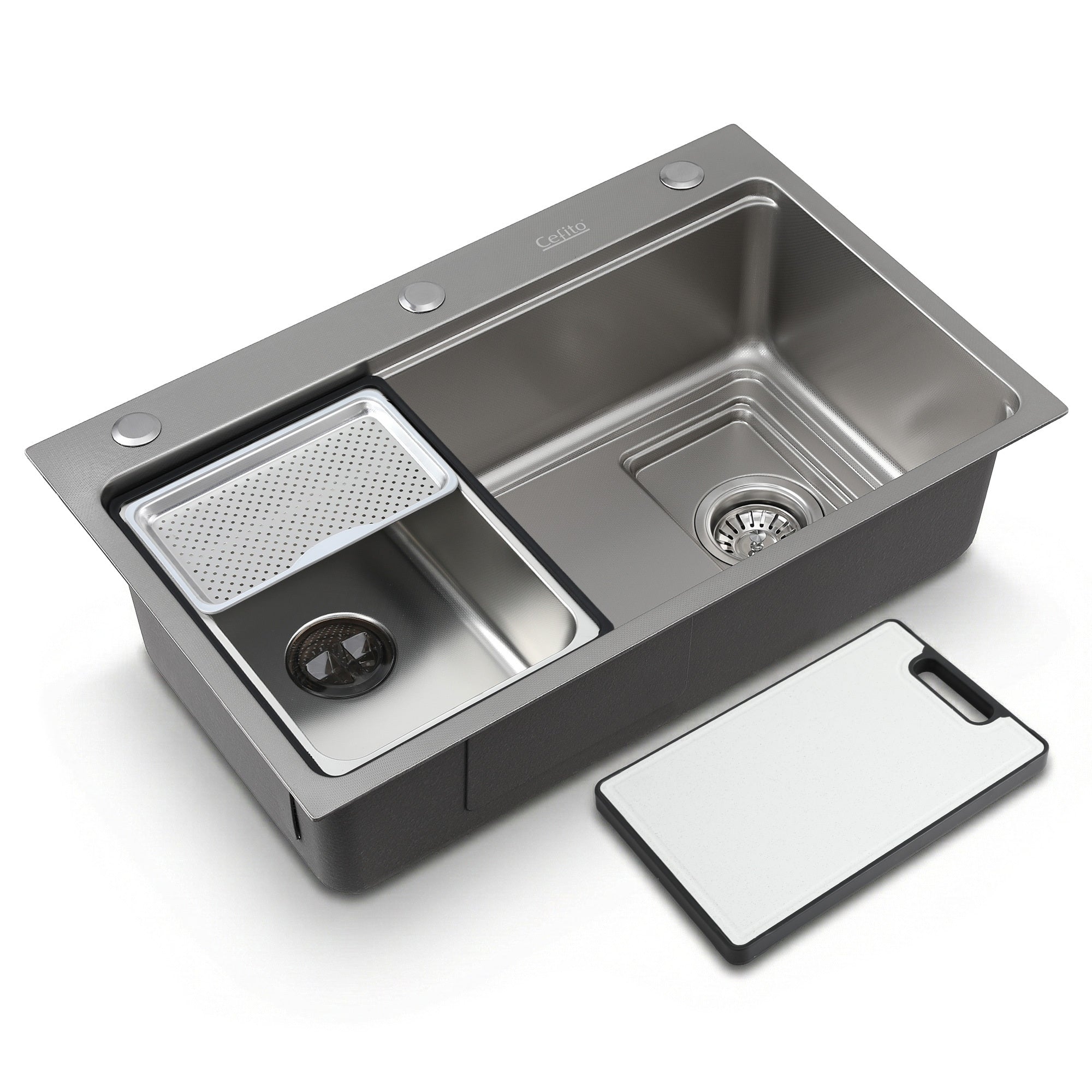 Kitchen Sink 304 Stainless Steel Bar Sink Millet Grain Water Basin Sink