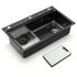 Kitchen Sink 304 Stainless Steel Bar Sink Millet Grain Water Basin Sink