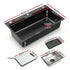 Kitchen Sink 304 Stainless Steel Bar Sink Millet Grain Water Basin Sink