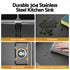 Kitchen Sink 304 Stainless Steel Bar Sink Millet Grain Water Basin Sink