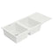 Kitchen Sink 116x50cm Granite Stone Sink Double Bowl White