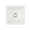 38x38cm Granite Stone Kitchen Sink Single Bowl White with Waste Strainer