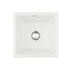 Kitchen Sink 38x38cm Granite Stone Sink Single Bowl White