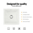 Kitchen Sink 38x38cm Granite Stone Sink Single Bowl White
