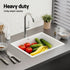 Kitchen Sink 38x38cm Granite Stone Sink Single Bowl White