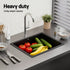 Kitchen Sink 55x45cm Granite Stone Sink Single Bowl Black