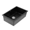 Kitchen Sink 70x45cm Granite Stone Sink Single Bowl Black