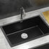 Kitchen Sink 70x45cm Granite Stone Sink Single Bowl Black