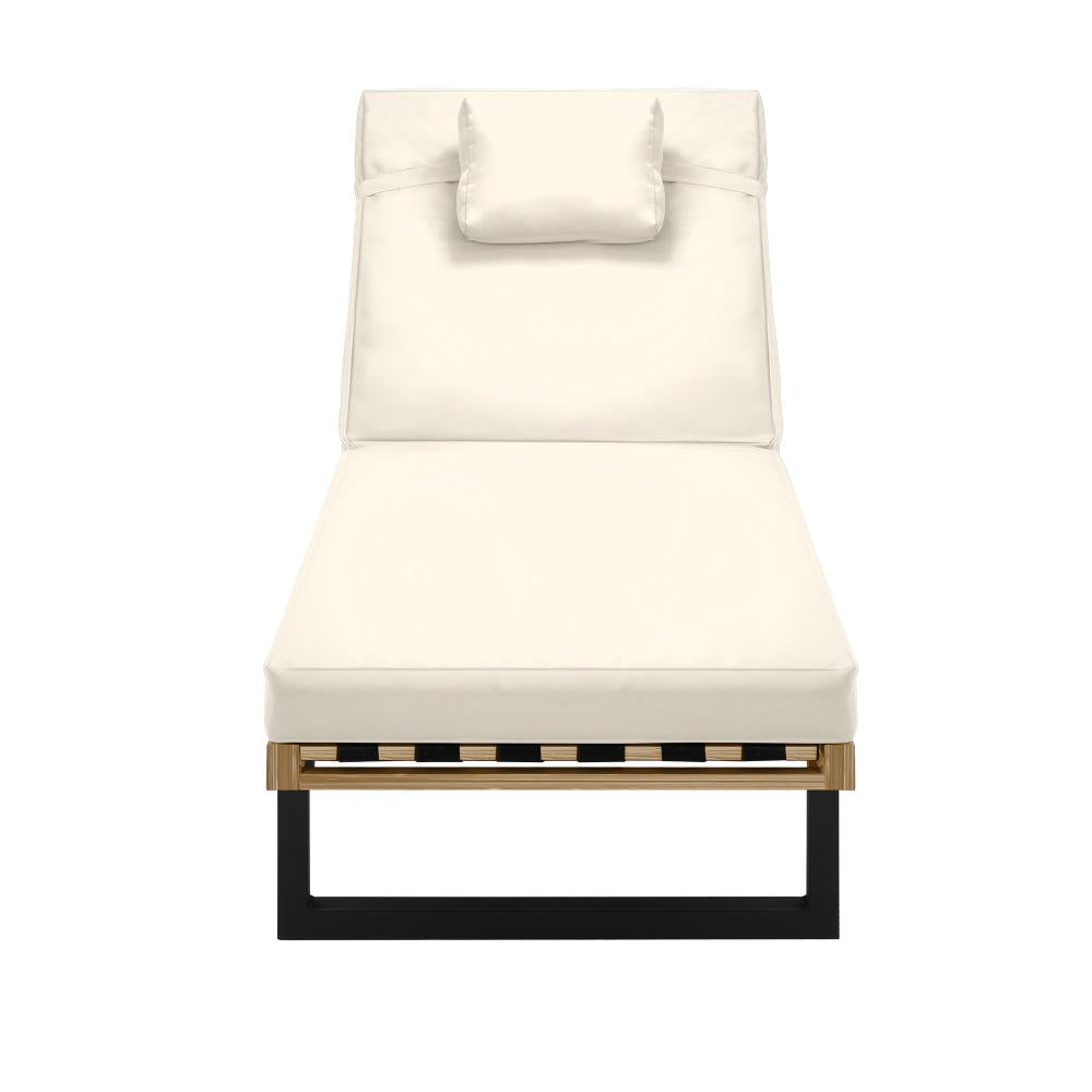 Sun Lounge Outdoor Lounger Beige