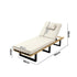 Sun Lounge Outdoor Lounger Beige