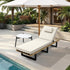 Livsip Patio Sun Lounge Set with Table Beige