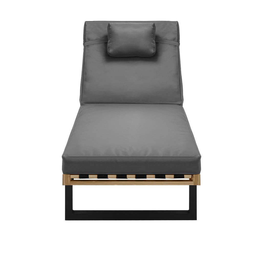 Sun Lounge Outdoor Lounger Grey